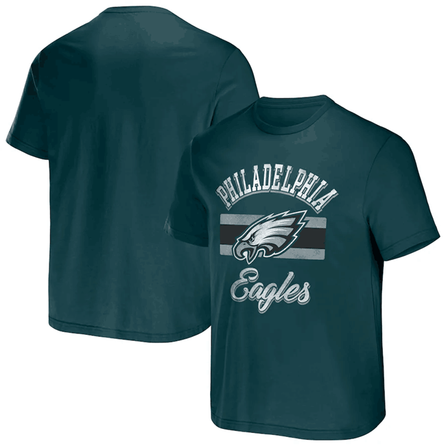 Men's Philadelphia Eagles Green x Darius Rucker Collection Stripe T-Shirt